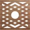Ekena Millwork Chevron Wood Fretwork Pierced Ceiling Medallion, Walnut, 22"OD x 5 3/4"ID x 1/4"T CMWP22X22X0250CHWA - alternate 1